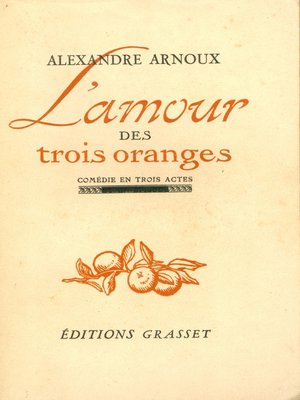 cover image of L'amour des trois oranges